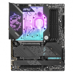 Carte mère MSI MPG Z690 CARBON <span class=keywords><strong>EK</strong></span> X prend en charge la mémoire DDR5, jusqu'à 6666+(OC) MHz et les processeurs Intel Core/Pentium Celeron de 12e génération - Product Image 2