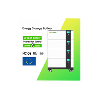 Batterie LiFePO4 51.2V 300AH 314AH pour Stockage d'Énergie Domestique avec Écran Tactile, Contrôle WiFi via APP, Roues Mobiles, Système Solaire Hybride Empilable pour Réseau