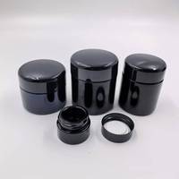 Bocal de conservation UV violet noir en verre hermétique pour herbes avec couvercle à vis