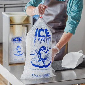 Bolsas de Plástico para Cubitos de Hielo de 5kg 7kg 10kg con Impresión de Logo Personalizado para Máquina Comercial - Product Image 1