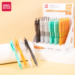 Deli Mechanical Pencil 0.5mm Transparent For Students Writing Pen - Product Image 1