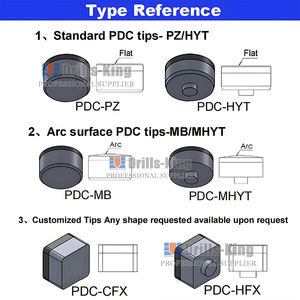 Insertos de Diamante Policristalino Composto PCD, Cortadores <span class=keywords><strong>PDC</strong></span> com Design Quadrado/Domo/Semicircular/Escalonado 1304 1308 1313, 1613 1913 1916 - Product Image 6