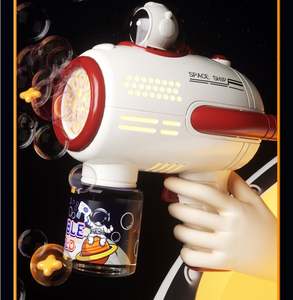 Pistola de Burbujas de Juguete con Forma de Astronauta, Totalmente Automática, con Luces LED de Colores, para Verano, Aire Libre, Super Pistola de Burbujas - Product Image 5