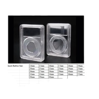 Boîtes de rangement pour pièces de monnaie avec soudure ultrasonique pour pièces classées PCGS, avec insert en caoutchouc de taille ajustable