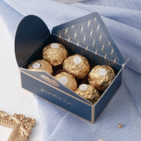 Boîtes Cadeaux en Papier Vintage Petites Bleues pour Bonbons Dragees Chocolats Mariage Fête Enveloppes Emballage en Gros