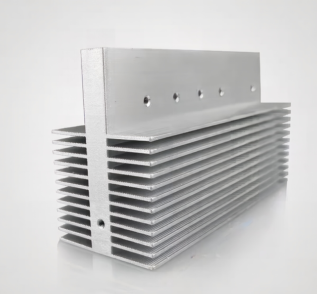 Extruded Aluminum Heat Sink Cooling Radiator for Energy Storage Inverter Lithium Battery Pack CNC Milling Drilling Custom OEM