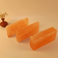 Briques de sel de l'Himalaya personnalisables de 0,8 pouce pour spa, sauna, salle de vapeur, 20*10*2 cm, toutes tailles, technique de sculpture pour Noël