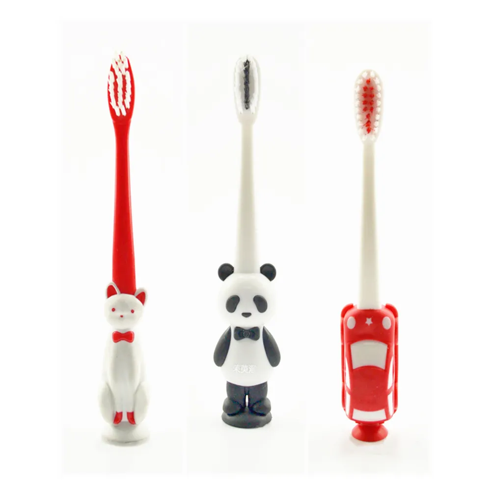 فرشاة أسنان للأطفال cepillo de dientes مع تصميم لقاعدة شفط فرشاة أسنان للتدريب للأطفال فرشاة أسنان للأطفال