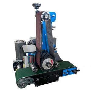 Bangku mesin Gerinda sabuk Gerinda mesin pemoles elektro untuk baja tahan karat untuk logam - Product Image 2