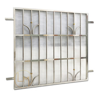 Dernières fenêtres en métal antivol conception maison anti-cambrioleur grille fenêtre en fer forgé de Foshan