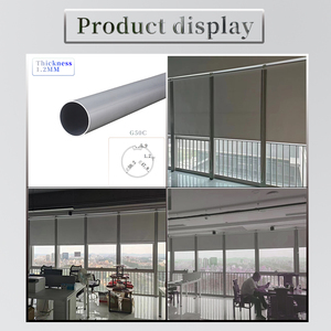 Tùy Chỉnh 50Mm Hợp Kim Nhôm Ống Tròn Sợi Mềm Rèm Con Lăn Theo Dõi Mù Phụ Kiện Cho Rèm Ba Lan - Product Image 3