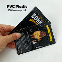 Cartes en plastique noires personnalisées, durables, imperméables, cartes à jouer, jeu de cartes, finition mate, étiquette privée, vente en gros, OEM
