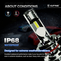 Ampoule LED Canbus GPNE R1 28W 12V 6000K 3000 Lm pour phares de voiture H4 H7 H11 H1 9005 9006, ajustement universel, installation facile, Plug and Play