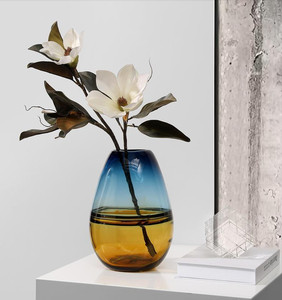 <span class=keywords><strong>Vase</strong></span> en verre moderne à rayures en spirale, Art créatif avec des cols fins et des motifs peints, décoration de la maison - Product Image 5