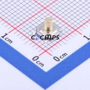 GT-TC084E-H040-L5 Tactile Switch SMD-4P,5.2x5.2mm Switch Single Pole Single Throw Round Button 1.3N Vertical Mount - Product Image 1