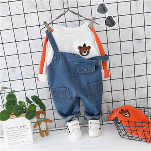 Ropa sin Marca OEM, Último Diseño Coreano para Niños, Camisetas Orgánicas para Niños, Jeans Lavados con Efecto Desgastado, Compra Directa en China - Product Image 5