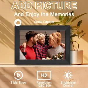 Cadre photo numérique 101 pouces 32 Go WiFi Écran tactile avec rotation automatique vidéo/musique Partage de photos via l'application UHale Cadeau de Noël - Product Image 2