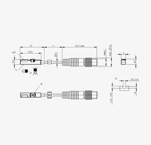 235K-PO-C-2A-SA2-S49-00 B-ALLUFF BMF00C6 BMF เซ็นเซอร์แม่เหล็กขนาดกะทัดรัด3ของแท้ - Product Image 5