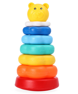 GIRNAR PRE SCHOOL SET This set has 3 educational toys namely shape sorter, <b>stacking</b> <b>rings</b> and build up beaker. - Product Image 4