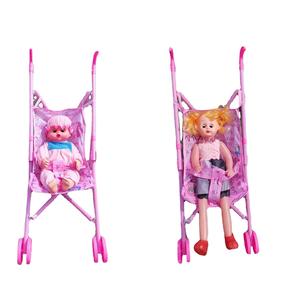 Giocattolo per il gioco di imitazione: <span class=keywords><strong>passeggino</strong></span> per bambole in plastica <span class=keywords><strong>e</strong></span> metallo economico, seggiolone per bambini, sedia a dondolo, lettino a dondolo - Product Image 6