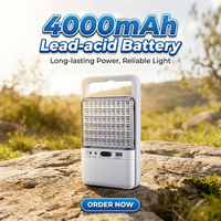 Lanterne de camping LED portable 4000 mAh, longue durée, 700 LM, haute luminosité, rechargeable, lampe de secours LED portative pour l'extérieur