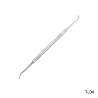 Outil de nettoyage des ongles en acier inoxydable, grattoir à double extrémité avec embout en forme de cuillère pour l'hygiène, la manucure, la pédicure et les soins de beauté