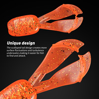 Leurre flottant en silicone pour la pêche en eau douce, 7 cm, 4,5 g, queue de jig barbue, grenouille aquatique, zander, sans hameçons, appât souple