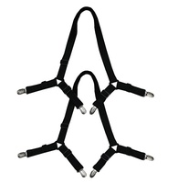 Großhandel elastische Bettlaken Befestigungs elemente Greifer Clips Set verstellbares Dreieck Anti-Falten Weiß Schwarz 4-seitige 8-Punkt-Wäsche