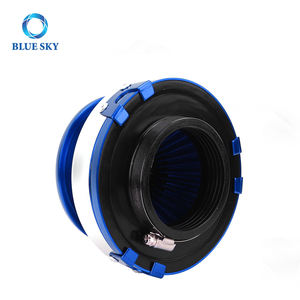 Reemplazo Universal modificado Mushroom Head <span class=keywords><strong>76mm</strong></span> Metal Clamp-On Car Air Intake Filter Auto Automotive Parts para filtros de automóviles - Product Image 6