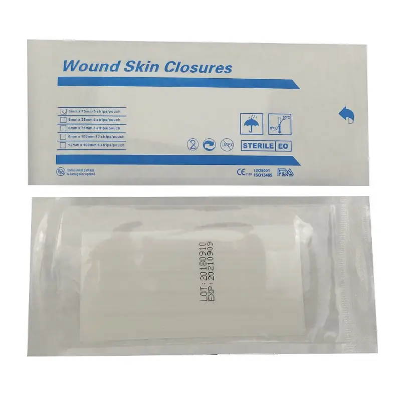 Chinmed Factory Hospital Medical Surgical Wound Steri-stripテープ強化スキンクロージャー滅菌ストリップ