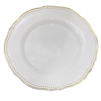 Assiettes à dessert en plastique personnalisées de 7/9/10 pouces, assiettes de présentation en plastique pour fêtes et mariages, vaisselle en plastique