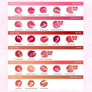 Clio Crystal Glam Tint 001 Vintage Apple Glossy Lip Stain, teinte à lèvres brillante, légère, modulable, longue tenue, non collante - Product Image 3