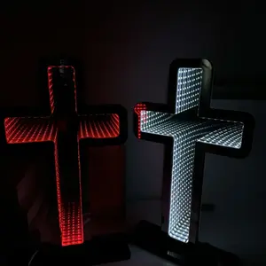 Wholesale Dropshipping Jesus Christian Church LED <b>Neon</b> Cross <b>Sign</b> Customizable IPX3 Waterproof Multi Colors Home Mall Shops <b>Bars</b> - Product Image 5