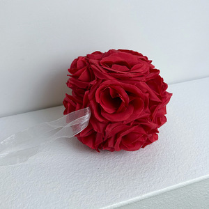 Bola de Flores Artificiales de Rosa, 15 cm de Alto, Simulación Realista, Decoración para Bodas, Material Plástico, Decoración para el Hogar, Adorno para Techo, de Fábrica - Product Image 4