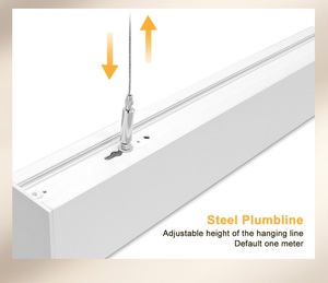 Mới nhất nhôm đèn chùm treo Duplex Đèn chùm lên và xuống ánh sáng tuyến tính ánh sáng đồ đạc 2025 - Product Image 6