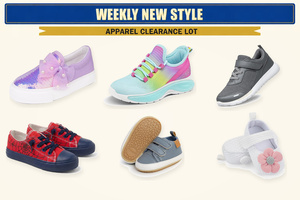 Wholesale <b>Random</b> Boys Girls Kids Footwear Mixed Sneakers Sandals Canvas Shoes Loafers Tennis Shoes Assorted Designs <b>Random</b> Mix - Product Image 1
