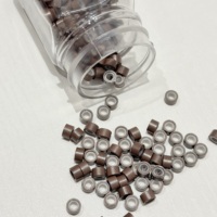 Vente en gros de 1000 pièces de micro-anneaux de 5 mm, perles, liens et tubes pour usage commercial