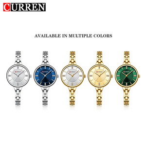 Montre à quartz pour femme Curren 9097, luxe, mode, boîtier en alliage, bracelet en acier inoxydable, étanche 3ATM, dernier modèle, haute qualité - Product Image 6