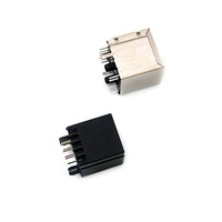 Conector Modular RJ45 Hembra y Macho para PCB, Tipo Simple y Doble