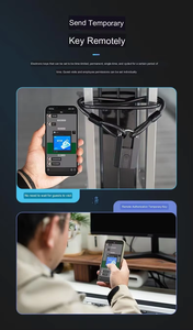 Cadenas intelligent biométrique à combinaison et empreinte digitale avec clé, idéal pour la salle de sport et le rangement - Vente en gros - Product Image 6