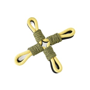 Jouets en corde de coton pour animaux de compagnie, jouets à mâcher durables à rayures pour petits chiens, utilisation en intérieur - Product Image 5