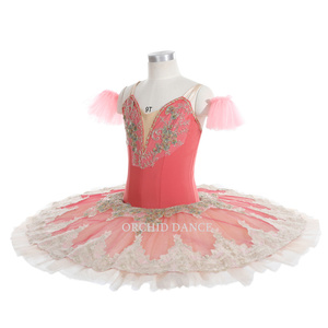 Robe de danse pour petite fille, costume de Ballet Orange, <span class=keywords><strong>Tutu</strong></span>, vêtement de qualité supérieure, pour les enfants, les femmes et les adultes, livraison gratuite - Product Image 2