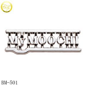 Accesorios para bolsos, placas de aleación personalizadas, placa de identificación de <span class=keywords><strong>metal</strong></span> con logotipos dorados y plateados para gorras de béisbol - Product Image 6