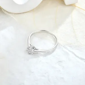 Qingxin, хорошее ювелирное изделие, кольца 925 стерлингового серебра Муассанит кольцо для помолвки, кольцо обручальное кольцо с бриллиантом для женщин обручальные кольца