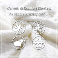 Nouvelle conception de couverture personnalisée à imprimé floral pour l'hiver, couverture double couche en flanelle et en sherpa