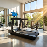 Fábrica de Equipos de Gimnasio, Caminadora con Pantalla Interactiva Comercial de Proyección Móvil para Fitness