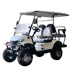 Voiturette de golf électrique 4 roues 1+1 abordable avec batterie au plomb pour parc et campus - Product Image 2