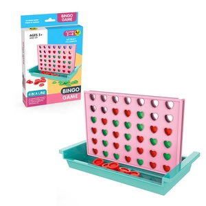 Gioco Classico 4 in Fila <span class=keywords><strong>per</strong></span> Bambini, Divertente Gioco da Tavolo Educativo in Plastica a Forma di Cuore, Gioco di <span class=keywords><strong>Intelligenza</strong></span> Connect Four <span class=keywords><strong>per</strong></span> Bambini - Product Image 1