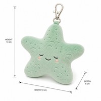 Porte-clés en peluche Anime Kawaii Glace, en polyester doux et rembourré de coton PP, 11-30 cm, ODM, oreilles mobiles, pour enfants et adultes, unisexe, cadeau de fête