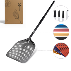 Xẻng xúc <span class=keywords><strong>pizza</strong></span> hình vuông 16 inch, mạ cứng, đục lỗ, gia công tùy chỉnh, dụng cụ làm bánh <span class=keywords><strong>pizza</strong></span> - Product Image 1